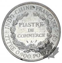 INDOCHINE-1906A-PIASTRE DE COMMERCE-TTB