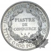 INDOCHINE-1906A-PIASTRE DE COMMERCE-TTB-SUP