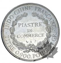 INDOCHINE-1907A-PIASTRE DE COMMERCE-TTB-SUP