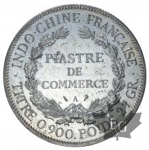INDOCHINE-1913A-PIASTRE DE COMMERCE-TTB-