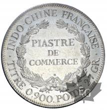 INDOCHINE-1921H-PIASTRE DE COMMERCE-TTB
