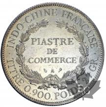 INDOCHINE-1927A-PIASTRE DE COMMERCE-TTB