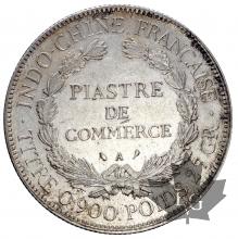 INDOCHINE-1927A-PIASTRE DE COMMERCE-TTB