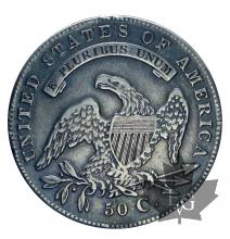 USA-1836-50 CENTS-CAPPET BUST-prSUP