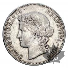 SUISSE-1890-5 Francs-TTB -