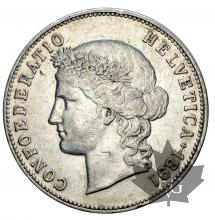 SUISSE-1891-5 Francs-TTB-SUP