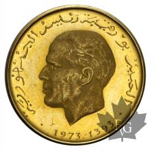 TUNISIE-1973-1393-5 DINARS-PROOF