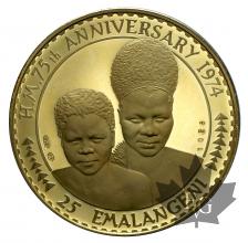 SWAZILAND-1974-25 EMALANGENI-PROOF