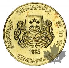 SINGAPORE-1983-10 DOLLARS-PROOF