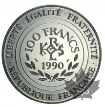 FRANCE-1990-100 FRANCS-15 ECUS-ÉPREUVE-PROOF