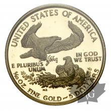 USA-1990P-5 DOLLARS-PROOF