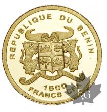 BENIN-2007-1500 FRANCS-PROOF