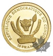CONGO-2008-10 FRANCS-PROOF