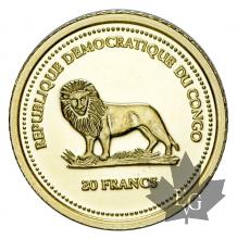 CONGO-2005-20 FRANCS-PROOF