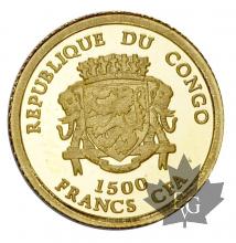 CONGO-2007-1500 FRANCS-PROOF