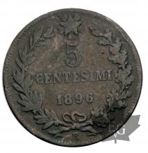 ITALIE-1896-5cent-TB