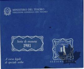 ITALIE-1981-SERIE LIRE FDC