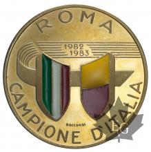 ITALIE-1982-83-MÉDAILLE-ROMA CAMPIONE D&#039;ITALIA-FDC