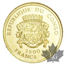CONGO-2007-1500 FRANCS-PROOF-NAPOLEON BONAPARTE