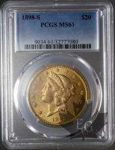 USA-1898S-20 DOLLARS-FDC-PCGS MS61