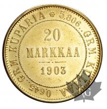 FINLANDE-1903L-20 MARKKAA-SUP-FDC