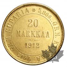 FINLANDE-1912S-20 MARKKAA-SUP-FDC