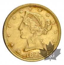 USA-1895-5 DOLLARS-LIBERTY-SUP
