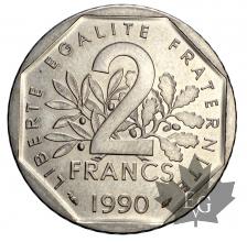 FRANCE-1990-2 FRANCS SEMEUSE-FDC