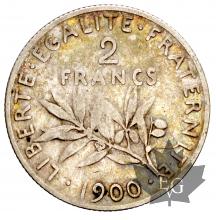 FRANCE-1900-2 FRANCS-prTTB