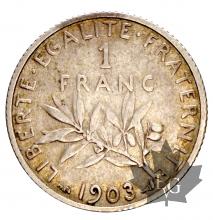 FRANCE-1903-1 FRANC-TTB+
