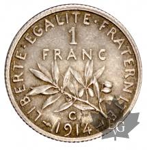 FRANCE-1914C-1 FRANC-Semeuse-Castelsarrasin