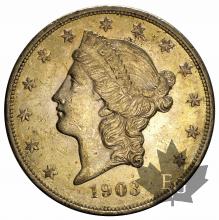 USA-1903-20 DOLLARS-SUP