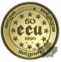 BELGIQUE-1990-50 ECU-PROOF