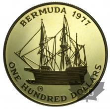 BERMUDA-1977-100 DOLLARS-PROOF
