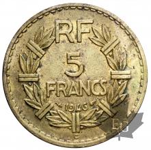FRANCE-1946C-5 FRANCS LAVRILLIER-TTB+