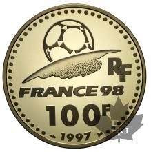 FRANCE-1997-100 FRANCS-COUP DU MONDE-PROOF-KM1173