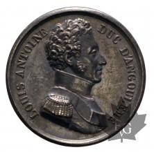 FRANCE-LOUIS-ANTOINE-10 avril 1815-Médaille en argent-SUP