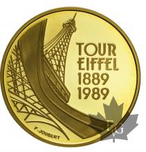 FRANCE-1989-5 FRANCS-PROOF-TOUR EIFFEL-Monnaies de Paris