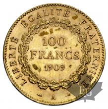 FRANCE-1909A-100 FRANCS-SUP