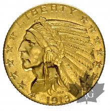 USA-1913-5 DOLLARS-INDIAN HEAD-SUP
