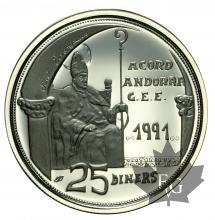 ANDORRE-1992-25-DINERS-PROOF