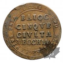 VATICAN-1797-5 BAIOCCHI-CIVITAVECCHIA-TB-TTB