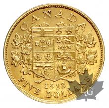 CANADA-1912-5 DOLLARS-GEORGE V-SUP-FDC