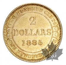 TERRENEUVE-1885-2 DOLLARS-prSUP