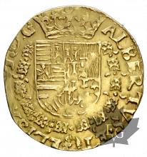 BELGIQUE-PAYS-BAS ESPAGNOLS-1603-Double Albertin du Brabant