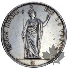 ITALIE-1848-5 LIRE-GOVERNO PROVVISORIO-prSUP