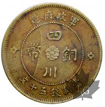 CHINE-1912-50 CASH-SZZECHUAN-TTB