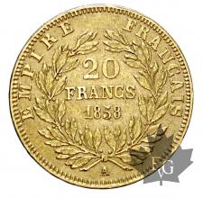 FRANCE-1858A-20 FRANCS-FAUX MONTECATINI-TTB