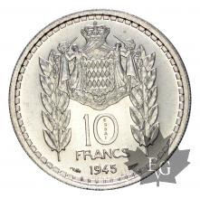 MONACO-1945-10 FRANCS-ESSAI ARGENT-SUP-FDC