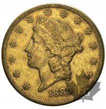 USA-1880S-20 DOLLARS-LIBERTY HEAD-TTB